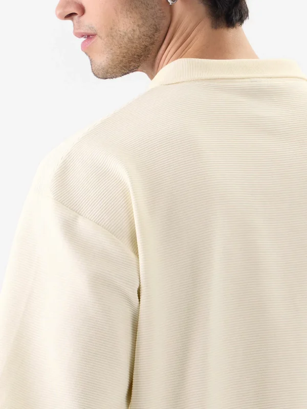 Ivory Breeze Textured Polo2 - Image 4