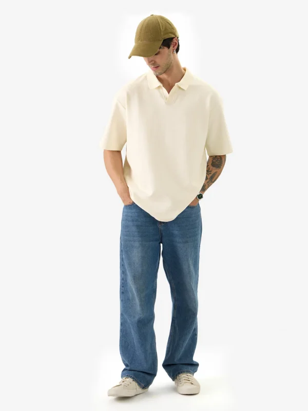 Ivory Breeze Textured Polo2 - Image 3